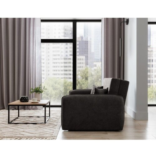ELTAP Tamno siva sklopiva/s prostorom za odlaganje sofa od &amp;scaron;enila 155 cm Laine &amp;ndash; Slike