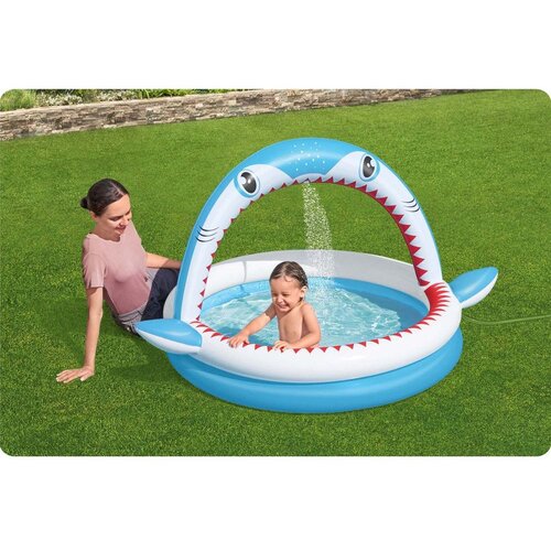 Bestway Bazen na napuhavanje s prskalicom 163 x 127 x 92 cm 53157 Slike