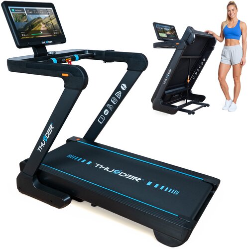 THUNDER Električna tekalna steza ELION-S-TFT-BLACK &amp;ndash; 4 HP, 20 km/h, 21,5&amp;quot; TFT, WiFi, (5000335353) Slike