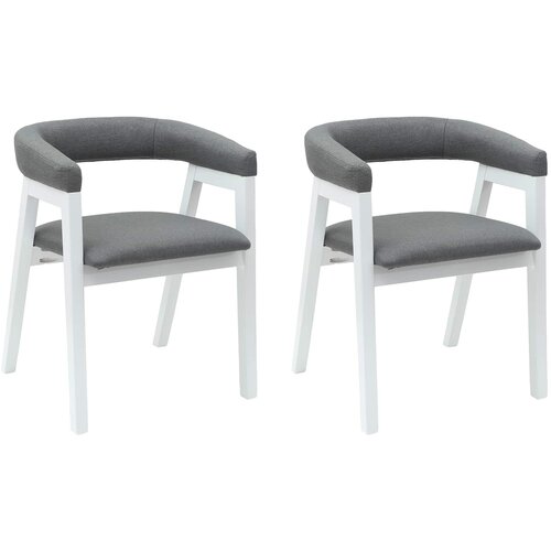  Trpezarijske stolice 2 pcs Bijelo 54 x 57 x 73 cm Slike