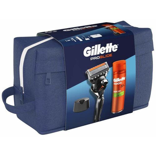 Gillette ProGlide Poklon set Brijač sa postoljem + Fusion Sensitive Gel za brijanje Cene