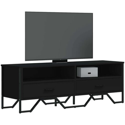 TV ormarić crni 122 x 34 x 41 cm od konstruiranog drva Cijene