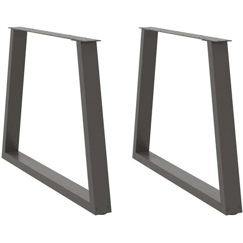 vidaXL noge jedilne mize v-oblika 2 kosa antracit 100x(72-73,3) cm Cene