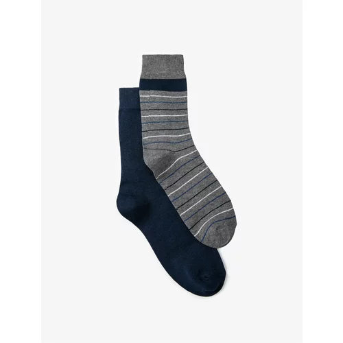 Koton Striped Set of 2 Socks Multicolored
