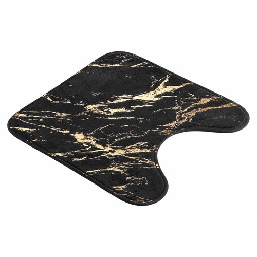 Douceur d int&amp;eacute;rieur Crna/u zlatnoj boji kupaonska prostirka 45x45 cm Aquamarbre &amp;ndash; Slike