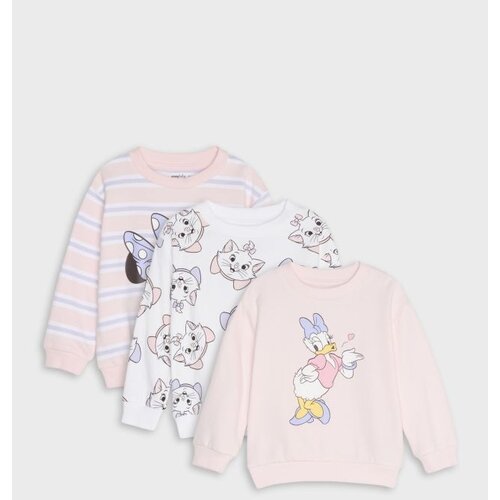 Sinsay Pamučne crewneck majice dugih rukava s printom 3 pack Disney Cijene