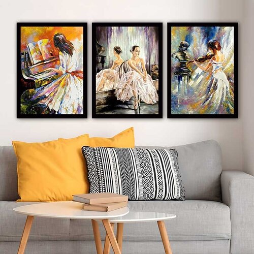 Wallity Set uramljenih slika 3SC_1176959, 3 Dela Cene