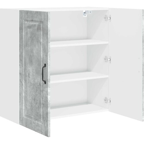  Ormar za Zid Betonski sivi 80 x 31 x 80 cm Konstruirano drvo Slike
