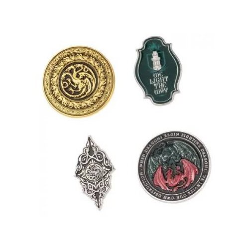 Grupo Erik Editores S. L. Game of Thrones, The House of The Dragon - Bedž set 4 - Game of Thrones, The House Of The Dragon Cene