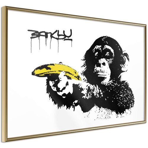  Poster - Banksy: Banana Gun II 30x20 Slike