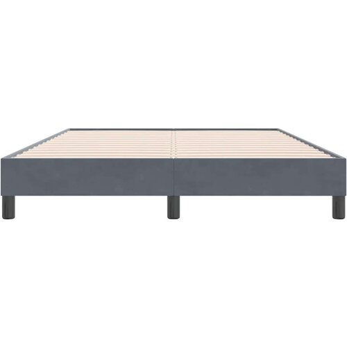 VidaXL Okvir kreveta bez madraca tamno sivi 140x220 cm bar&amp;scaron;un Slike