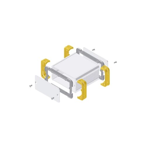Fischer Elektronik Profilno kući&scaron;te, aluminij, prirodna boja, žuta 114 x 63.6 x 33 FR 55 25 100 ME 1 kom. Cijene