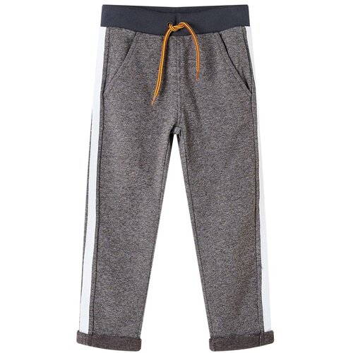 vidaXL Dječji donji dio trenirke tamnosivi prošarani 92 Cijene