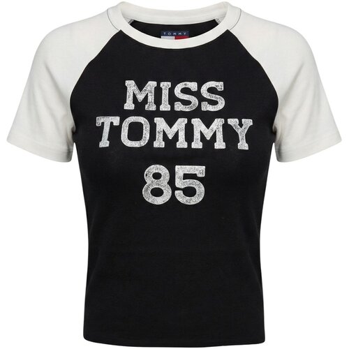 Tommy Hilfiger Majice s kratkimi rokavi DW0DW22536 Črna Cene
