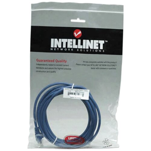 Intellinet 319980 RJ45 omrežni kabel\, Patch kabel CAT 5e U/UTP 15.00 m modra 1 kos, (20419870) Cene