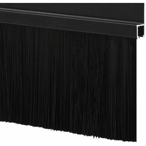  Držač četke za vrata 6 pcs Crna 100 cm Aluminijski legura Slike