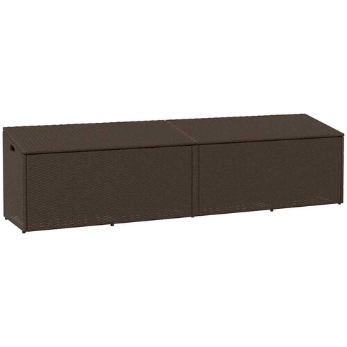  Vrtna kutija za pohranu smeđa 220x50x58 cm poli ratan Cijene