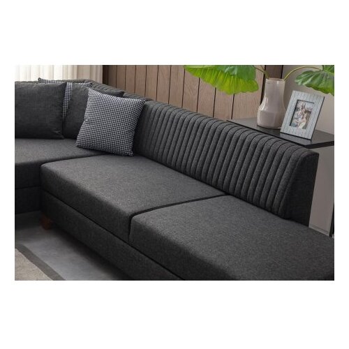 Atelier Del Sofa ugaona garnitura west right anthracite Slike