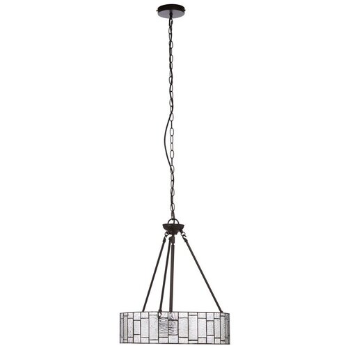Premier Housewares Metalna viseća svjetiljka sa staklenim sjenilom &amp;oslash; 46 cm Waldorf &amp;ndash; Slike