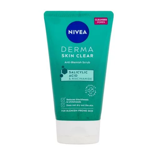 Nivea Derma Skin Clear Anti-Blemish Scrub piling 150 ml za ženske