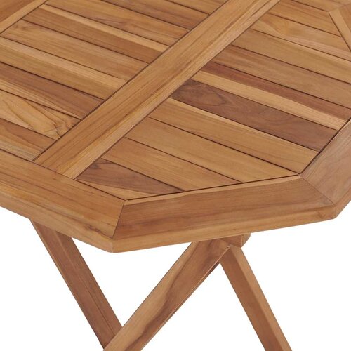  Sklopivi vrtni stol 60 x 60 x 75 cm od masivne tikovine Slike