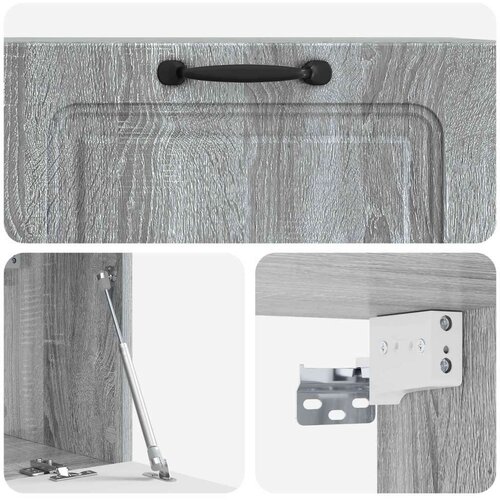  ormar za zid Siva sonoma 78 5 x 31 x 30 cm Konstruirano drvo Slike