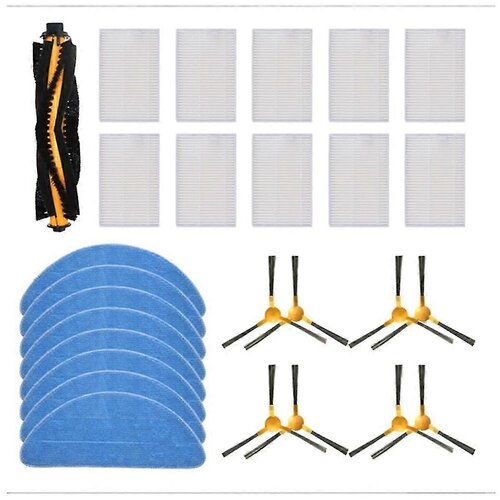 INORCO Glavna stranska krtača Hepa Filter Mop Cloth Združljiva s sesalnikom C30b Xr500 E30 800t 820s -5555, (21854086) Slike
