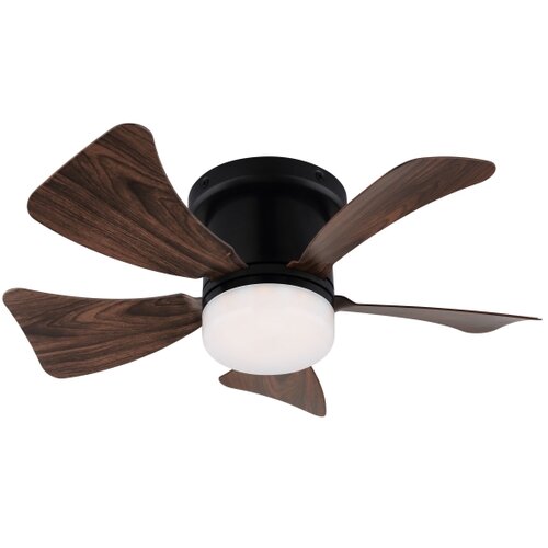  ZEVENTI - LED stropni ventilator MUNDAKA LED/10W/230V, prigu&amp;scaron;iva, braon + daljinski upravljač Slike