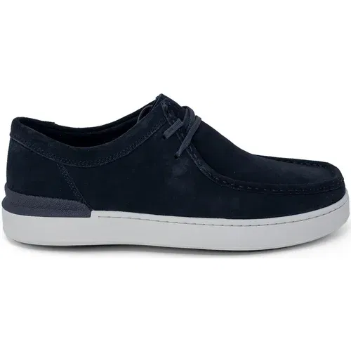 Clarks Nizki čevlji COURTLITESEAM SUEDE 26176728 Modra