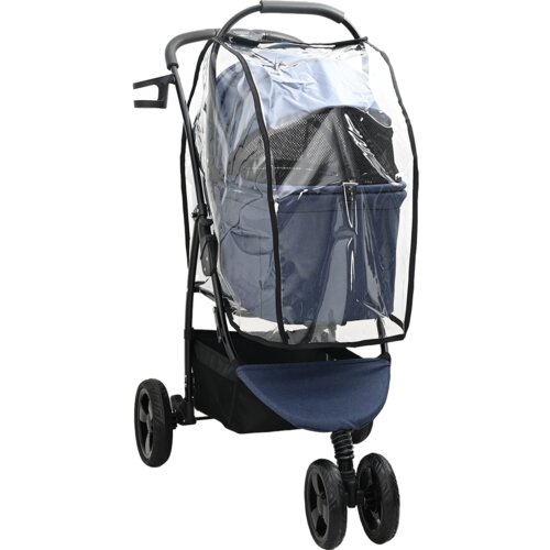 vidaXL Zložljiva otro&scaron;ka voziček Modra 78 x 54 x 101 cm Oxford tkanina Cene