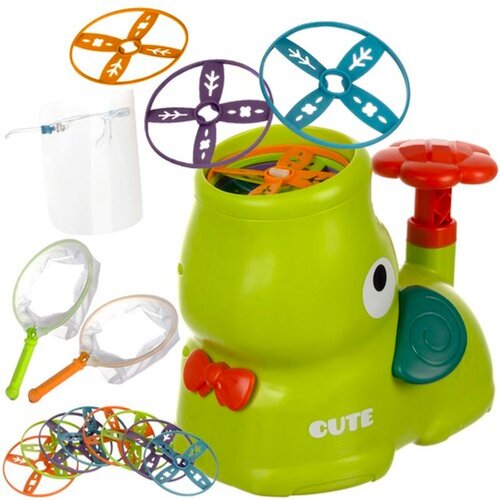 Kruzzel bacač letećih diskova na nožnu pumpu s 8 diskova Slike