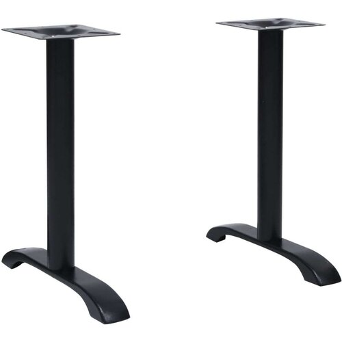 vidaXL noge za bistro mizo 2 kosa črne 61x8x72 cm lito železo Cene