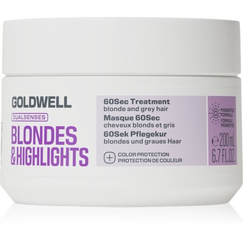 Goldwell Dualsenses Blondes &amp;amp; Highlights 60Sec Treatment njega za intenzivnu regeneraciju za plavu i kosu s pramenovima 200 ml Slike