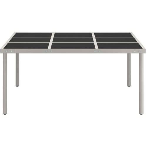VidaXL Vrtni blagovaonski stol 170 x 170 x 74,5 cm od stakla i čelika Slike