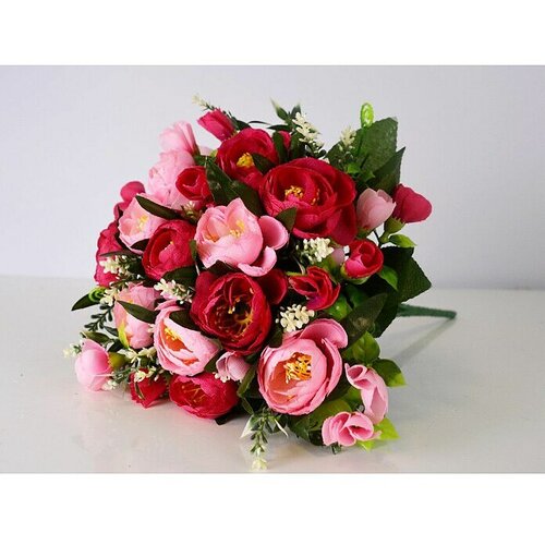  Buket cvijeća umjetni (35 cm, roze boje) Slike