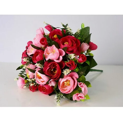  Buket cvijeća umjetni (35 cm, Roze boje)