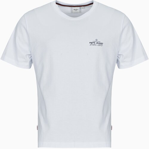 PepeJeans Majice s kratkimi rokavi THIAGO TEE Bela Slike