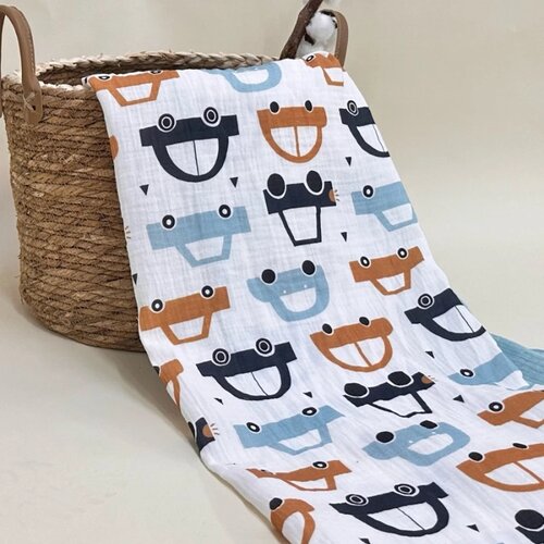Baby Textil tetra pelena za bebe od muslina Autići, 2/1 Cene