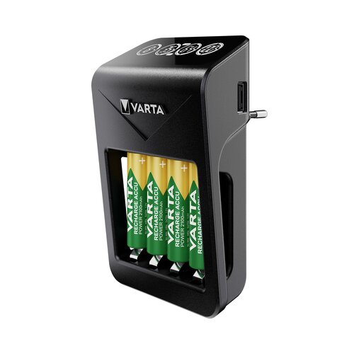 Varta 57687101441 - LCD punjač za baterije 4x AA/AAA, 2100 mAh, 230 V Slike