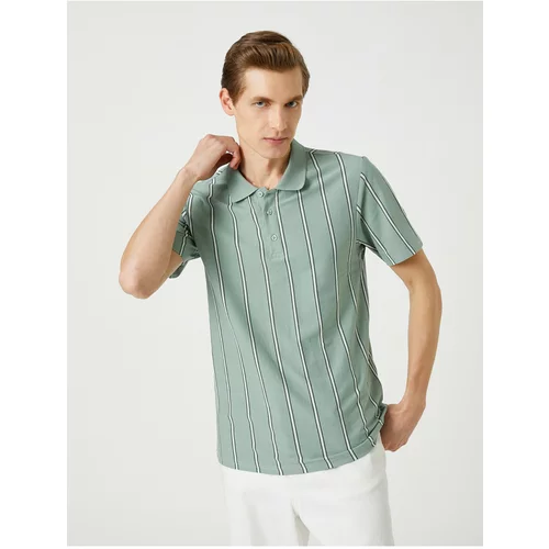 Koton Polo T-shirt - Green - Slim fit