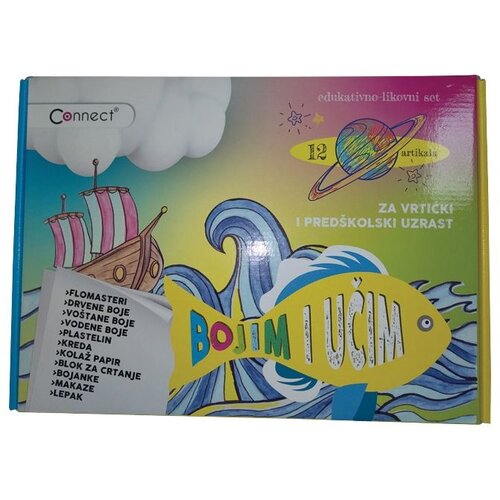 Connect Edukativno likovni set Bojim i učim 57998 Cene