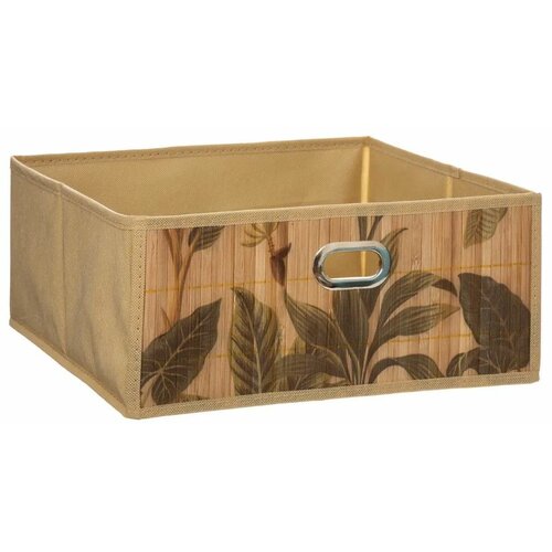 Five kutija za odlaganje 31X31X14,5 cm karton/bambus/pp braon 174573 Slike