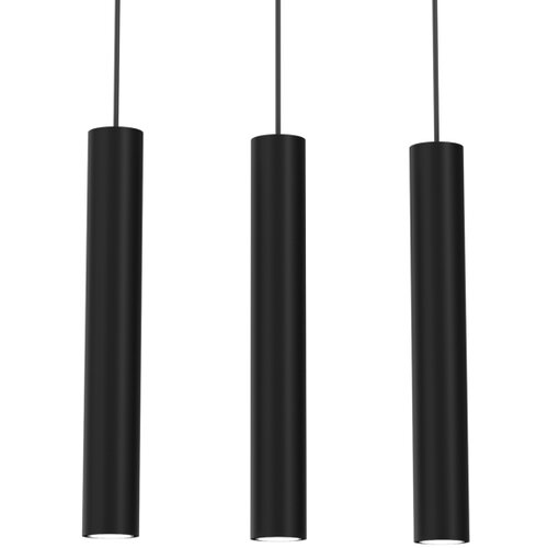  Visilica na sajli HUDSON 3xGU10/8W/230V crni Slike