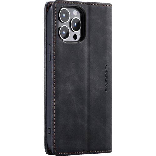CASEME futrola preklopna za iPhone 15 Pro Max, koža, crna - Flip Lea. P. Case iPhone 15 Pro Max, Crna Cijene