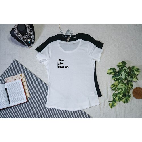 NIKO kao ja - Strukirana majica Bela 2XL Cene