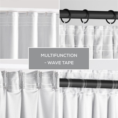 Restilo Bela žametna zavesa za delno zatemnitev 140x270 cm Pleat &amp;ndash; Slike
