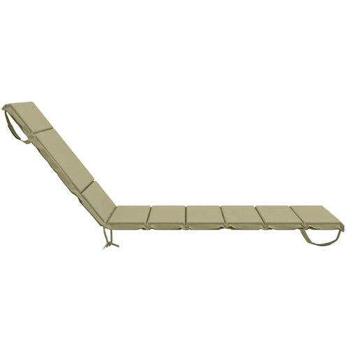  Jastučić za ležaljku GEMERT 100% poliester Svijetlo zelena - Svijetlo zelena 200 x 90 x 3 cm Melange Slike