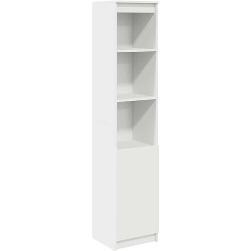 VidaXL Visoka omara bel 37,5x35x180 cm inženirski les Slike
