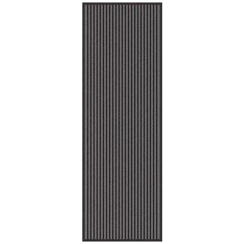 vidaXL Doormat Striped Črna in siva 60 x 180 cm Polipropilen, PVC, (5000043765) Cene