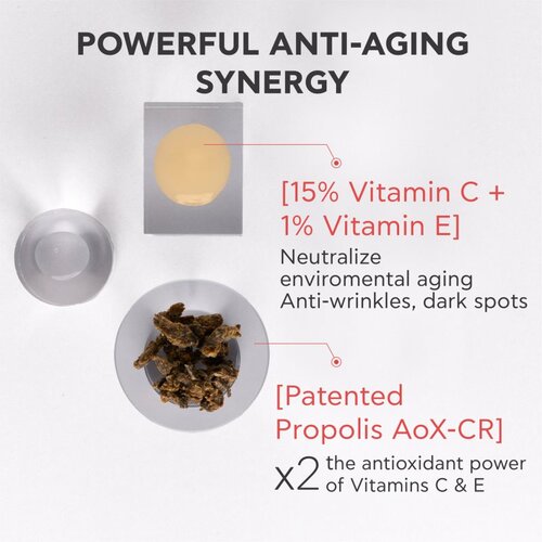 Apivita Bee Tech Concentrates C15 Propolis Correct Serum antioksidantni serum za obraz 30 ml Slike